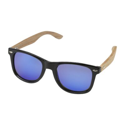 HIRU - rPET/wood mirrored polarized sunglasses in gift box