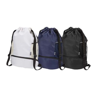 NOMAD - GRS recycled sports drawstring bag with bottom compartment 18L
