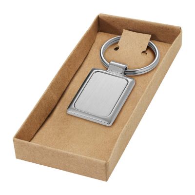 KEYRECTA -Sergio rectangular metal keychain