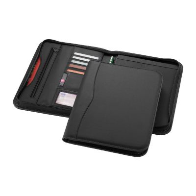 EBONY - A4 zippered portfolio