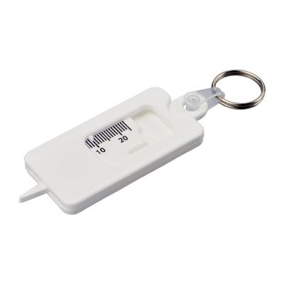 KYM - recycled tyre tread check keychain