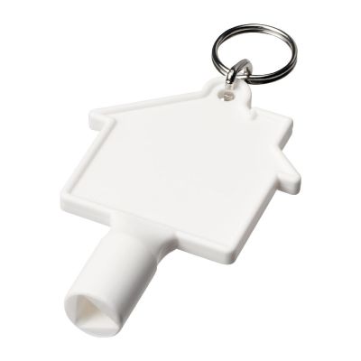 MAXIMILIAN - house-shaped recycled utility key keychain