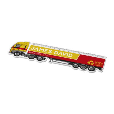 TAIT - 15 cm lorry-shaped recycled plastic ruler