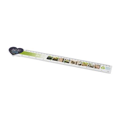 TAIT - 30cm heart-shaped recycled plastic ruler