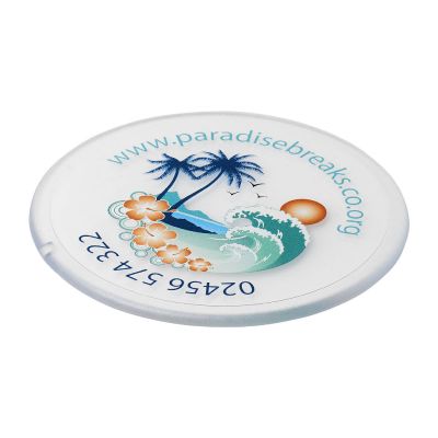 RENZO - round plastic coaster