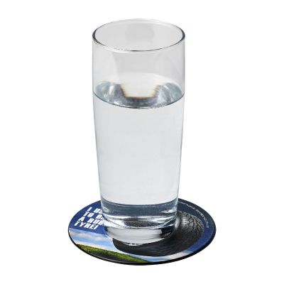 BRITEROUND GUM -Brite-Mat® round coaster with tyre material