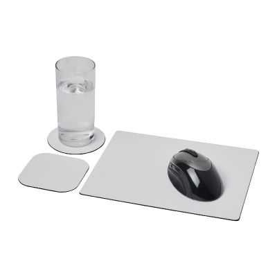 BRITEDESK 1 -Brite-Mat® mouse mat and coaster set combo 1