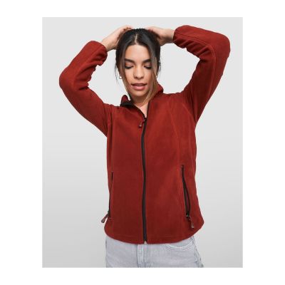 QUINCY - Micro fleece sweat jacket for outdoor sports with high collar