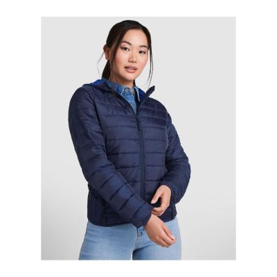 CHAD - Quilted fitted jacket with feather touch filling and hood