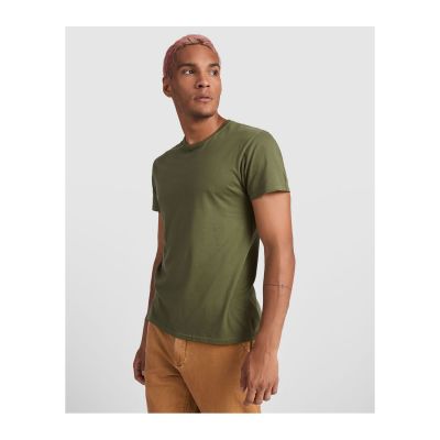ANNISTON - Short-sleeve t-shirt with double layer crew neck in elastane