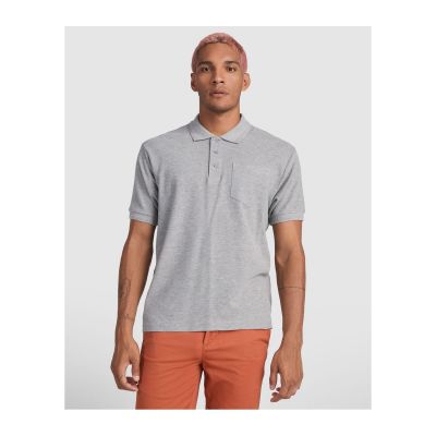 CARSON - Short-sleeve polo shirt with pocket on left chest