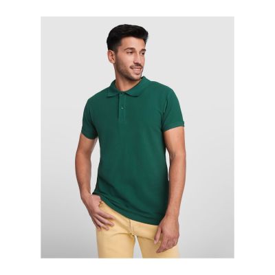 CASERTA - Short-sleeve polo shirt in OCS certified organic cotton