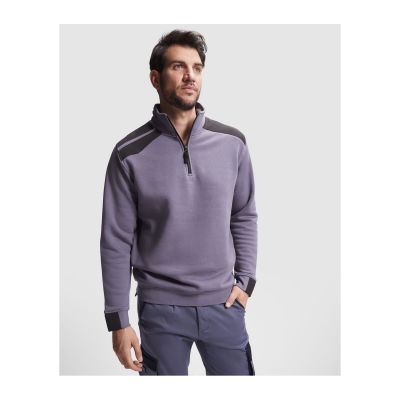 CODY - Half zip sweater in a colour combination design