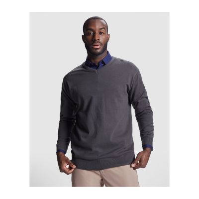FAIRBANKS - Fine knit V-neck jumper for men