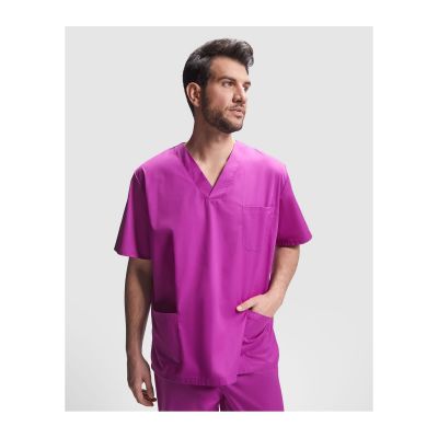 AUSTIN - Unisex service top with short-sleeves