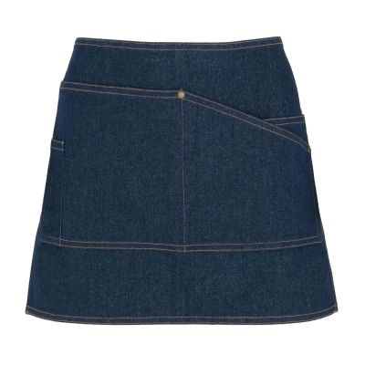 COMPTON - Short apron in denim fabric