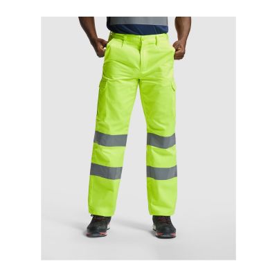 MURRAY - High-visibility long trousers in fluor yellow