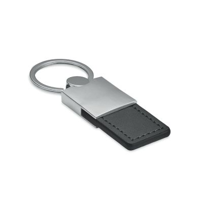COLUMBUS - Pu and metal key ring