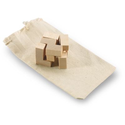 TRIKESNATS - Wooden puzzle in cotton pouch