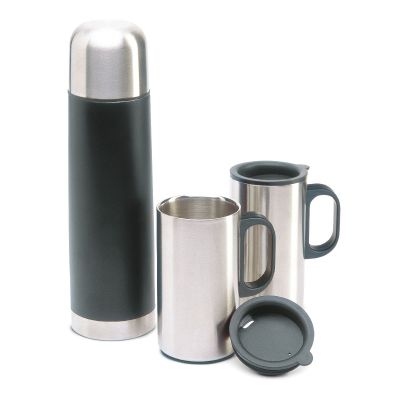 ISOSET - Insulation flask with 2 mugs