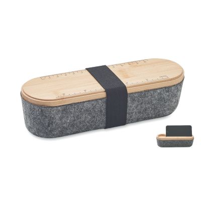 MILE - Rpet felt pencil case with lid