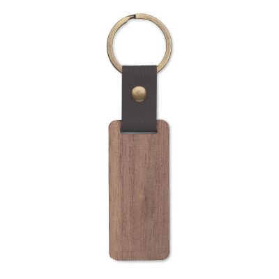 NAWKEY - Key ring in walnut and pu
