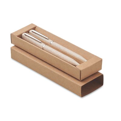 PEAT - Wheat straw/abs twist pen set