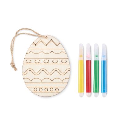 DREGG - Wooden egg painting set
