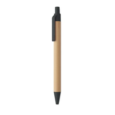 ITEA COLOUR - Push button ball pen in bamboo