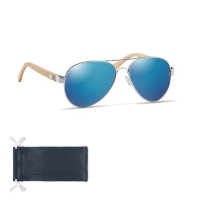 HONIARA - Bamboo sunglasses in pouch