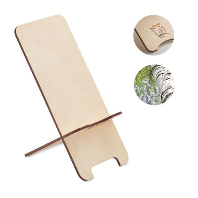 GROUW STAND - Birch wood phone stand