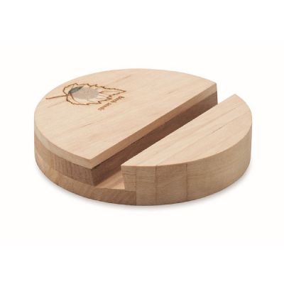 GROW ROUND STAND - Birch wood phone stand