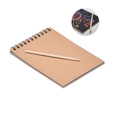 BLACK - Scratching paper notebook