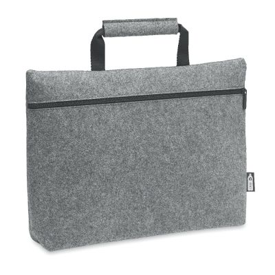 TAPLA - Rpet felt zippered laptop bag