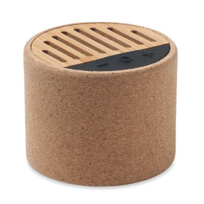 ROUND + - Round cork wireless speaker