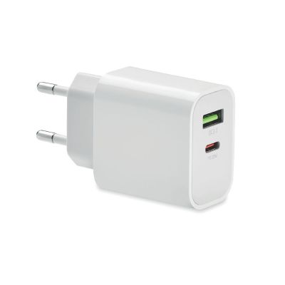 PORT - 18w 2 usb charger eu plug