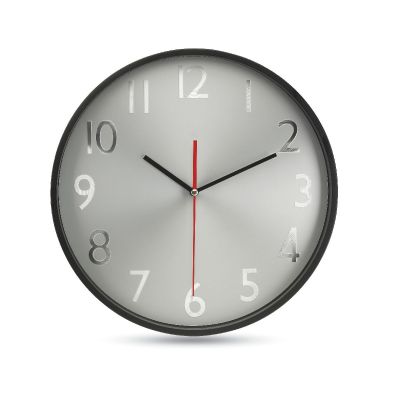 RONDO - Wall clock w silver background