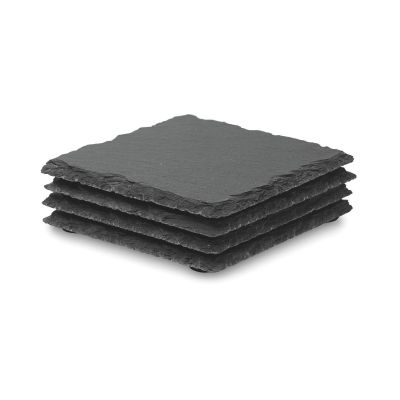 SLATE4 - Slate coasters with eva bottom