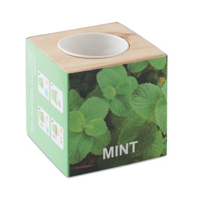MENTA - Herb pot wood 