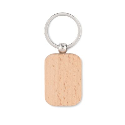POTY WOOD - Rectangular wooden key ring