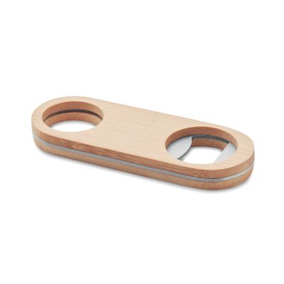 VALBAMPER - Oval bamboo bottle opener