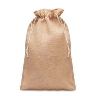 JUTE LARGE - Large jute gift bag 30x47 cm