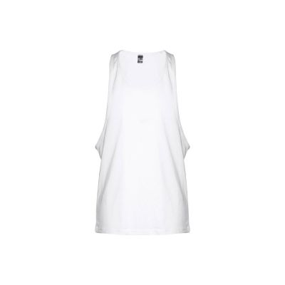 THC IBIZA WH - Men's split-sleeve cotton T-shirt with dropped armholes