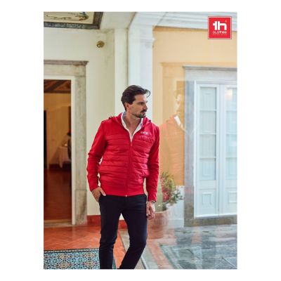 THC SKOPJE - Men's hooded jacket in 300T taffeta