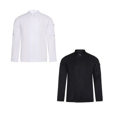 VL AGNI - Unisex kitchen jacket (190 g/m²) in cotton (35%) and recycled polyester (65%)