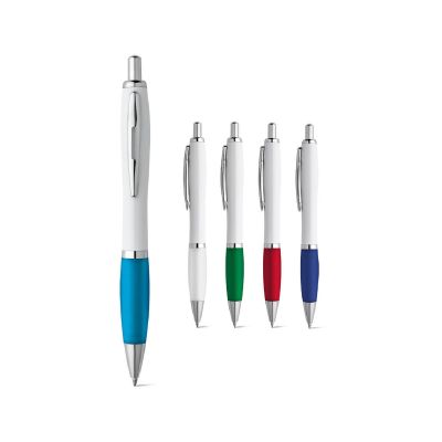 MOVE BK - ABS ball pen with clip and metal trim