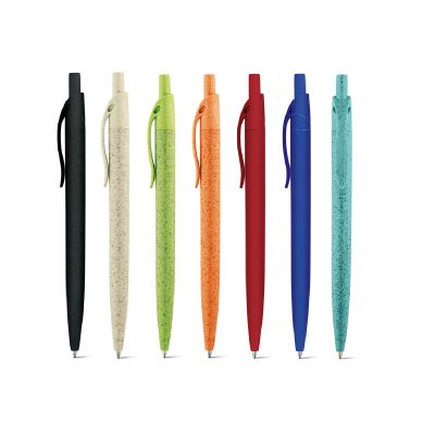 CAMILA - Wheat straw fibre and ABS ball pen with clip