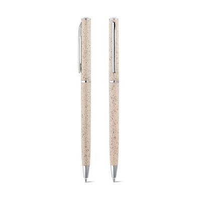 DEVIN - Ball pen with wheat straw fibre and ABS with twist mechanism