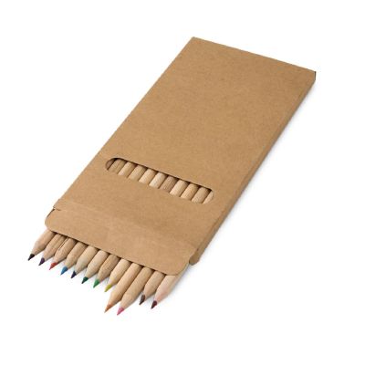 CROCO - Pencil box with 12 coloured pencils