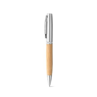 FUJI - Bamboo and metal ball pen with case